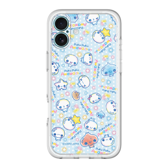 スリムプロテクションプレミアムケース［ ぷくぷくあわわちゃん - 総柄 ］