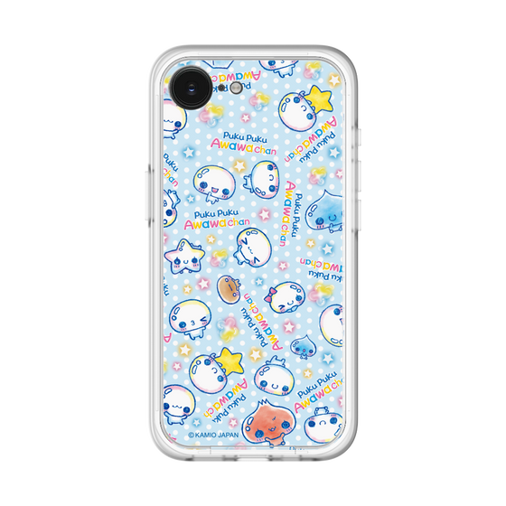 スリムプロテクションプレミアムケース［ ぷくぷくあわわちゃん - 総柄 ］