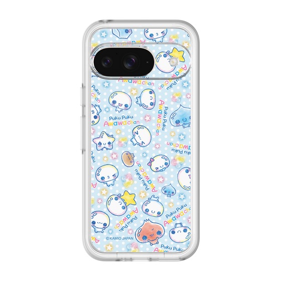 スリムプロテクションプレミアムケース［ ぷくぷくあわわちゃん - 総柄 ］