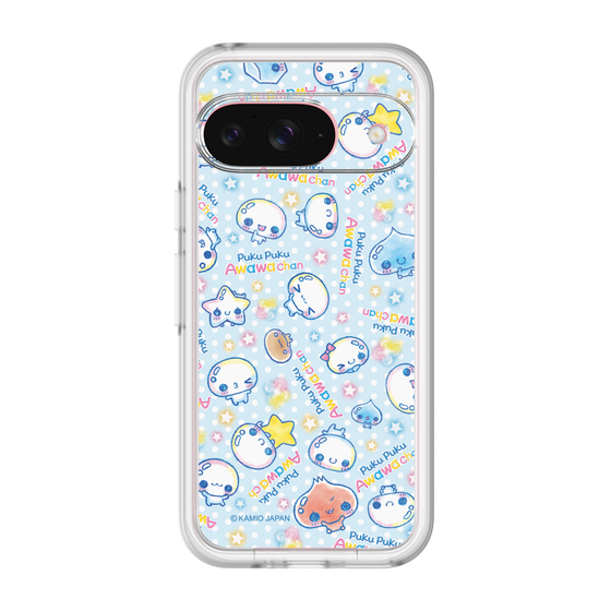スリムプロテクションプレミアムケース［ ぷくぷくあわわちゃん - 総柄 ］