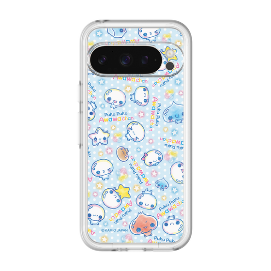 スリムプロテクションプレミアムケース［ ぷくぷくあわわちゃん - 総柄 ］