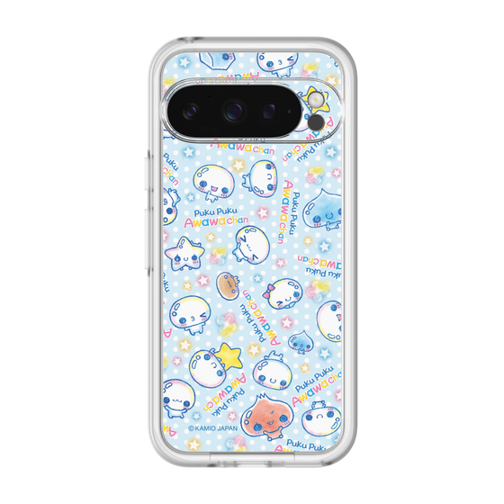 スリムプロテクションプレミアムケース［ ぷくぷくあわわちゃん - 総柄 ］
