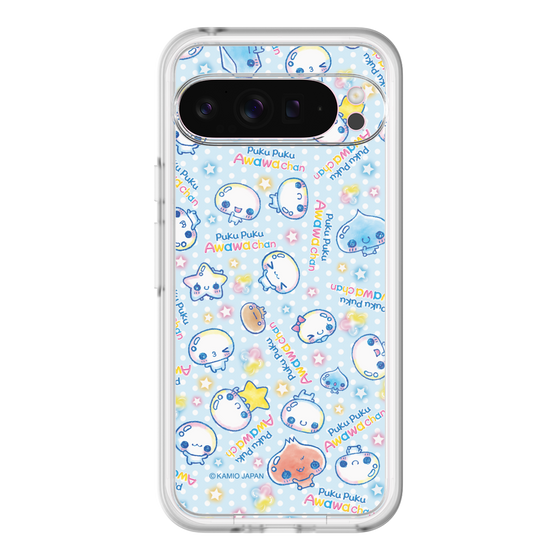 スリムプロテクションプレミアムケース［ ぷくぷくあわわちゃん - 総柄 ］