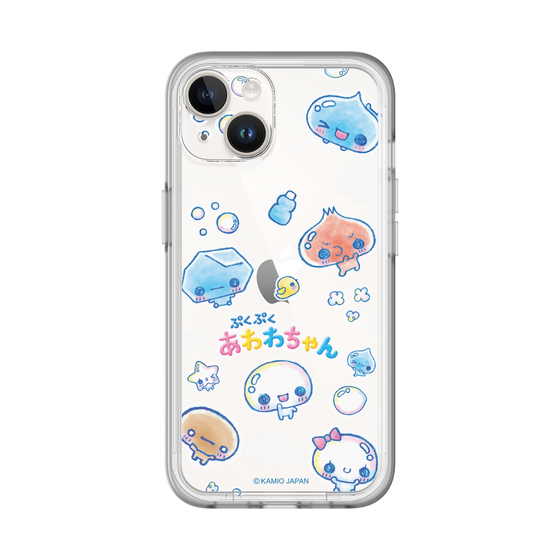 スリムプロテクションプレミアムケース［ ぷくぷくあわわちゃん - ステッカー ］