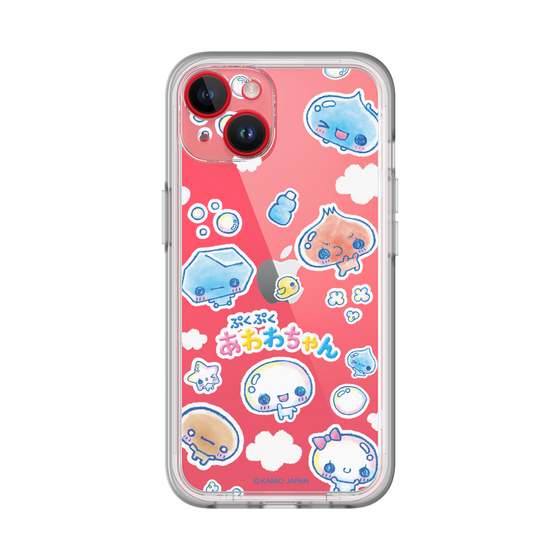 スリムプロテクションプレミアムケース［ ぷくぷくあわわちゃん - ステッカー ］