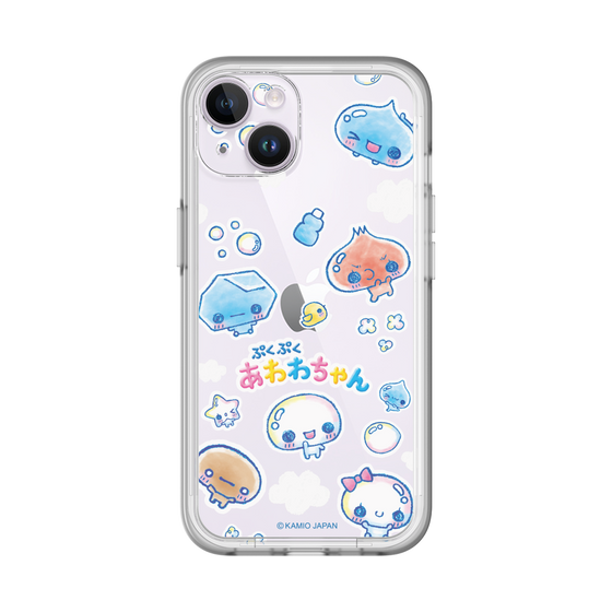 スリムプロテクションプレミアムケース［ ぷくぷくあわわちゃん - ステッカー ］