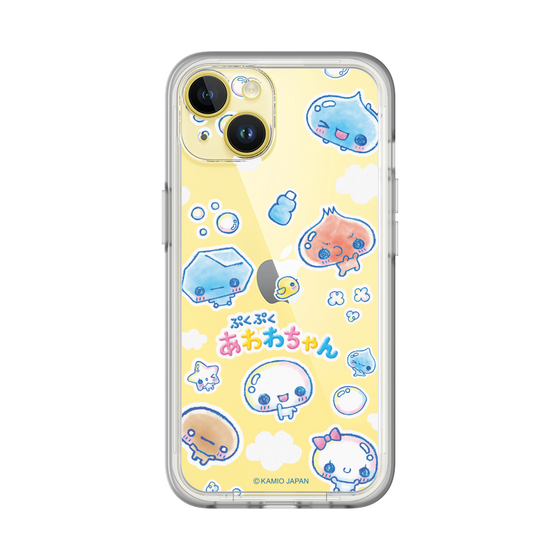 スリムプロテクションプレミアムケース［ ぷくぷくあわわちゃん - ステッカー ］