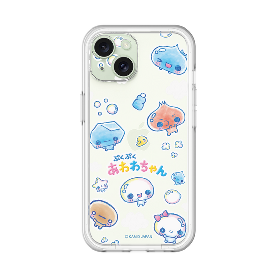 スリムプロテクションプレミアムケース［ ぷくぷくあわわちゃん - ステッカー ］