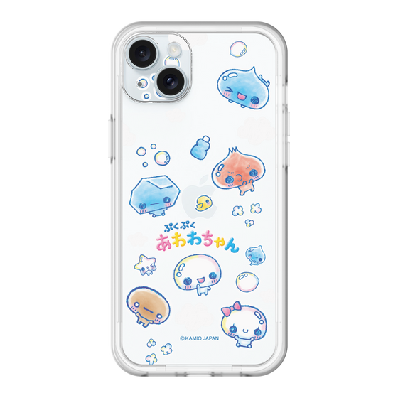 スリムプロテクションプレミアムケース［ ぷくぷくあわわちゃん - ステッカー ］