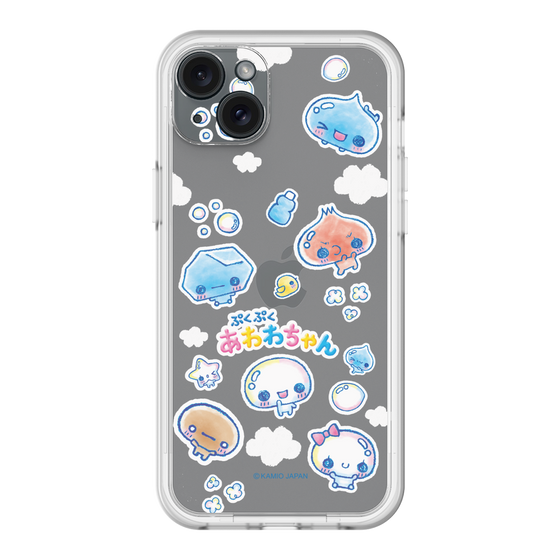 スリムプロテクションプレミアムケース［ ぷくぷくあわわちゃん - ステッカー ］