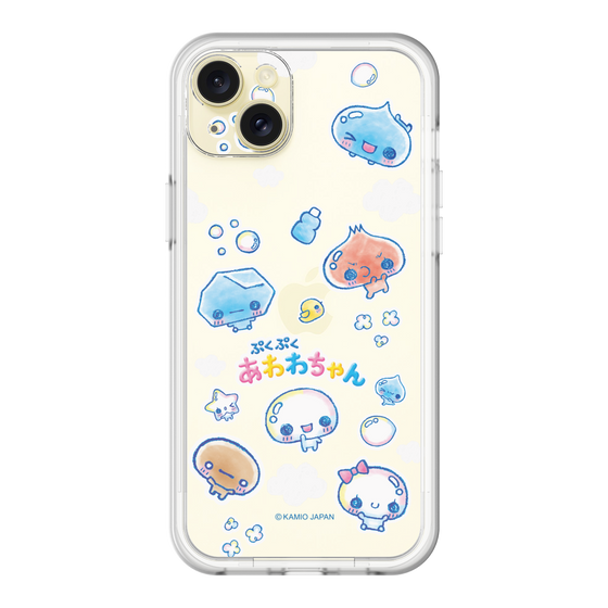 スリムプロテクションプレミアムケース［ ぷくぷくあわわちゃん - ステッカー ］