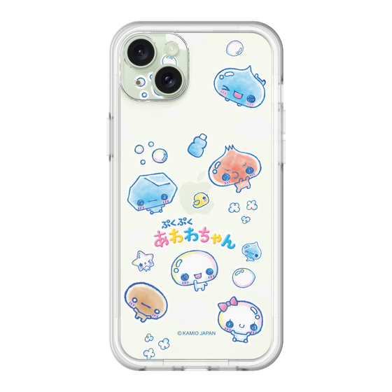 スリムプロテクションプレミアムケース［ ぷくぷくあわわちゃん - ステッカー ］