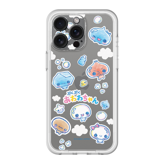 スリムプロテクションプレミアムケース［ ぷくぷくあわわちゃん - ステッカー ］