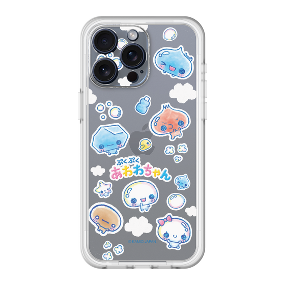 スリムプロテクションプレミアムケース［ ぷくぷくあわわちゃん - ステッカー ］