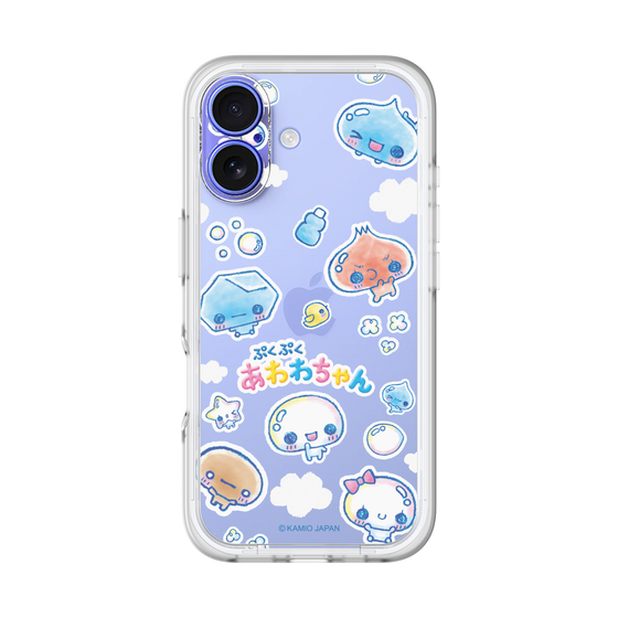 スリムプロテクションプレミアムケース［ ぷくぷくあわわちゃん - ステッカー ］