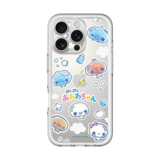 スリムプロテクションプレミアムケース［ ぷくぷくあわわちゃん - ステッカー ］
