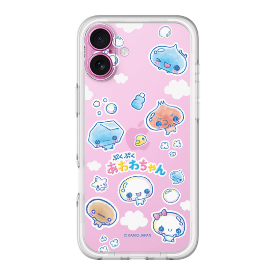 スリムプロテクションプレミアムケース［ ぷくぷくあわわちゃん - ステッカー ］