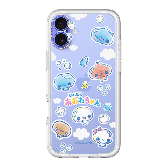 スリムプロテクションプレミアムケース［ ぷくぷくあわわちゃん - ステッカー ］