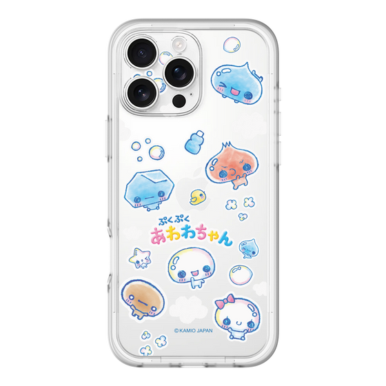 スリムプロテクションプレミアムケース［ ぷくぷくあわわちゃん - ステッカー ］