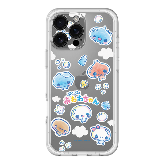 スリムプロテクションプレミアムケース［ ぷくぷくあわわちゃん - ステッカー ］