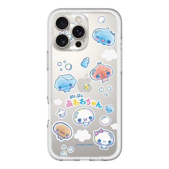 スリムプロテクションプレミアムケース［ ぷくぷくあわわちゃん - ステッカー ］