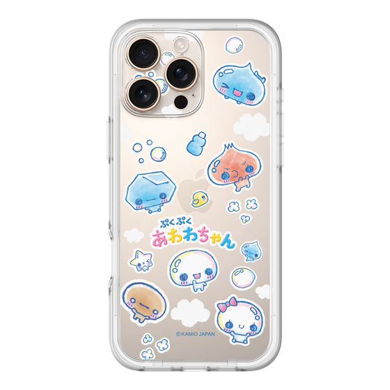 スリムプロテクションプレミアムケース［ ぷくぷくあわわちゃん - ステッカー ］