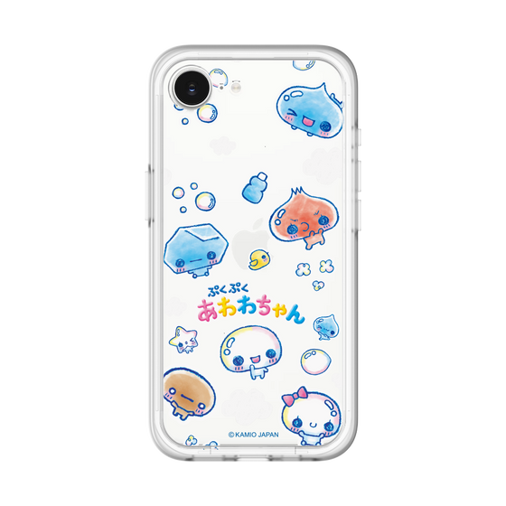スリムプロテクションプレミアムケース［ ぷくぷくあわわちゃん - ステッカー ］
