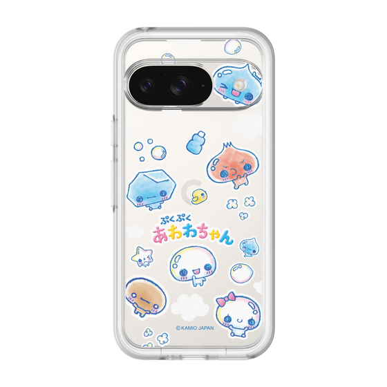 スリムプロテクションプレミアムケース［ ぷくぷくあわわちゃん - ステッカー ］