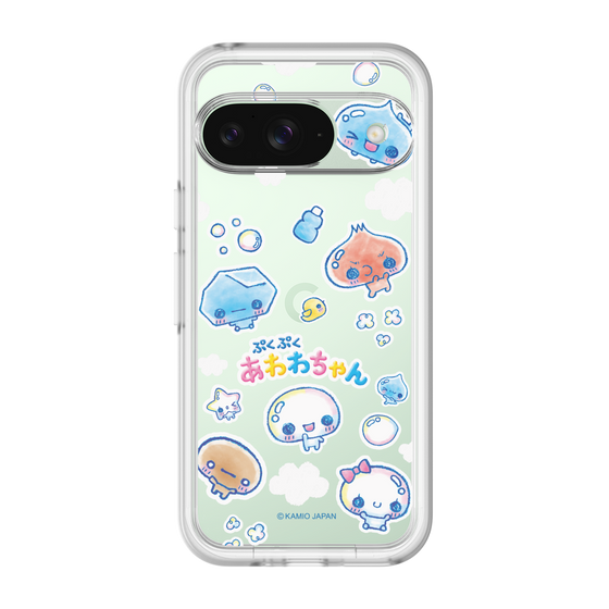スリムプロテクションプレミアムケース［ ぷくぷくあわわちゃん - ステッカー ］