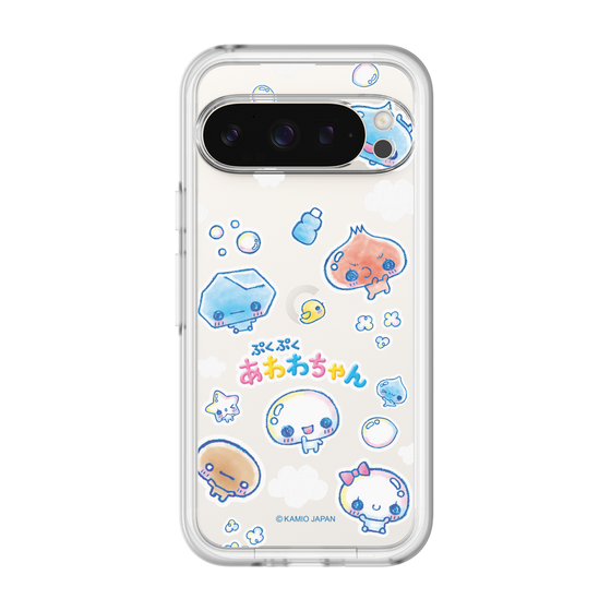 スリムプロテクションプレミアムケース［ ぷくぷくあわわちゃん - ステッカー ］