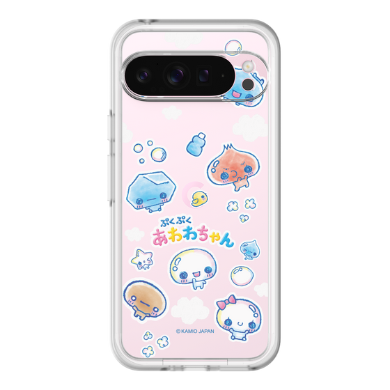 スリムプロテクションプレミアムケース［ ぷくぷくあわわちゃん - ステッカー ］