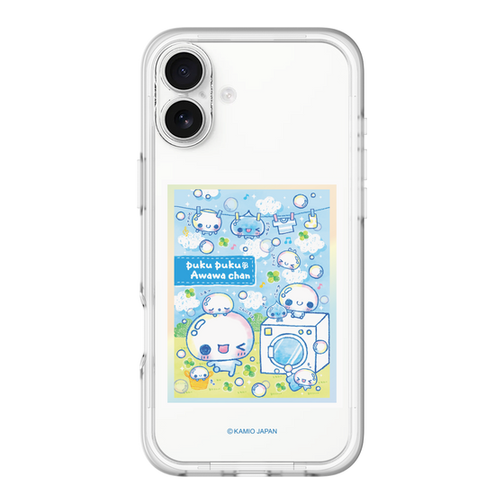 スリムプロテクションプレミアムケース［ ぷくぷくあわわちゃん - ランドリー ］