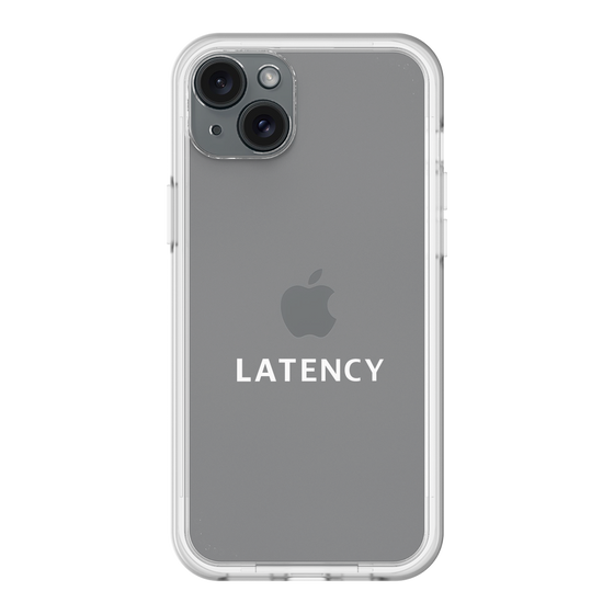 スリムプロテクションプレミアムケース［ LATENCY - Logotype - Clear ］