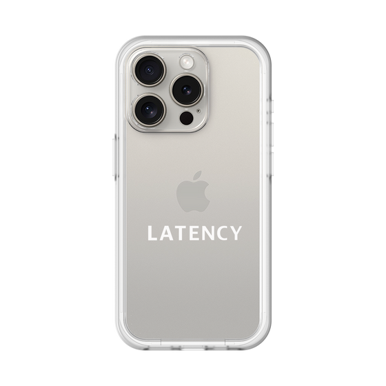 スリムプロテクションプレミアムケース［ LATENCY - Logotype - Clear ］