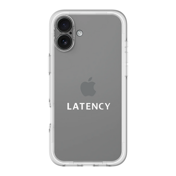 スリムプロテクションプレミアムケース［ LATENCY - Logotype - Clear ］