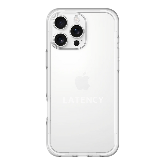 スリムプロテクションプレミアムケース［ LATENCY - Logotype - Clear ］