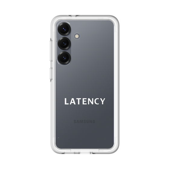 スリムプロテクションプレミアムケース［ LATENCY - Logotype - Clear ］