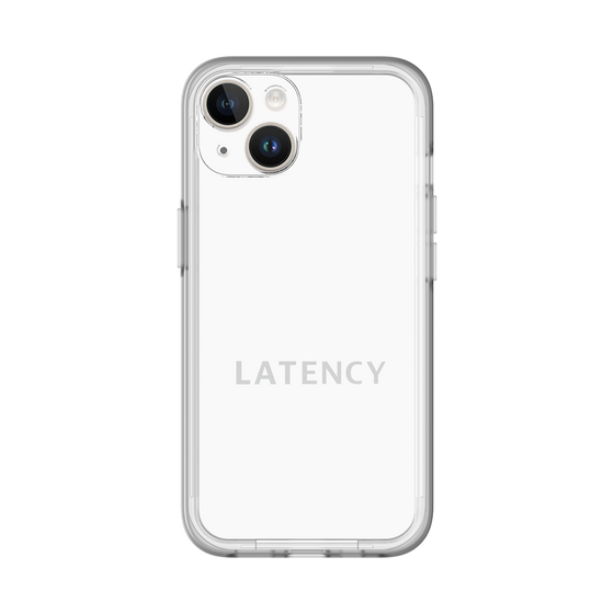 スリムプロテクションプレミアムケース［ LATENCY - Logotype - White ］