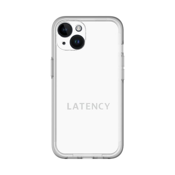 スリムプロテクションプレミアムケース［ LATENCY - Logotype - White ］