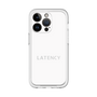 スリムプロテクションプレミアムケース［ LATENCY - Logotype - White ］