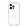スリムプロテクションプレミアムケース［ LATENCY - Logotype - White ］