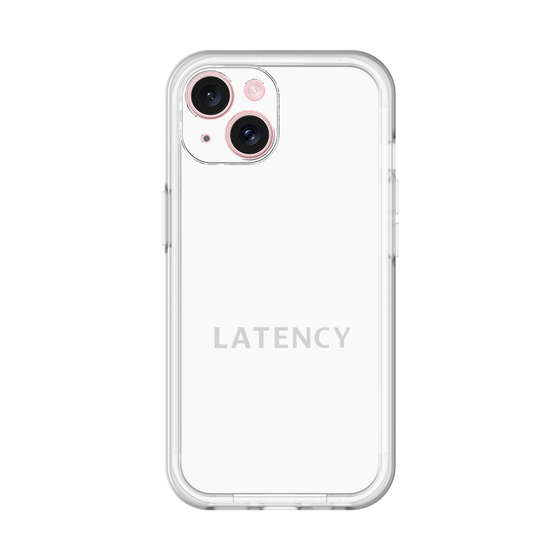 スリムプロテクションプレミアムケース［ LATENCY - Logotype - White ］