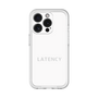 スリムプロテクションプレミアムケース［ LATENCY - Logotype - White ］