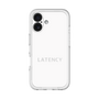 スリムプロテクションプレミアムケース［ LATENCY - Logotype - White ］