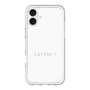 スリムプロテクションプレミアムケース［ LATENCY - Logotype - White ］