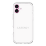 スリムプロテクションプレミアムケース［ LATENCY - Logotype - White ］