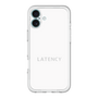 スリムプロテクションプレミアムケース［ LATENCY - Logotype - White ］