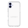スリムプロテクションプレミアムケース［ LATENCY - Logotype - White ］