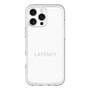 スリムプロテクションプレミアムケース［ LATENCY - Logotype - White ］