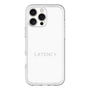 スリムプロテクションプレミアムケース［ LATENCY - Logotype - White ］